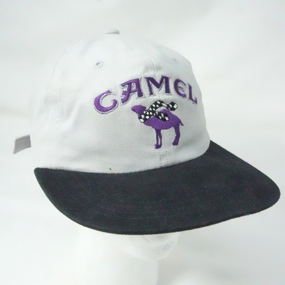 Vintage Camel Smokin Joes Racing Embroidered Strapback Men Hat OSFA Purple